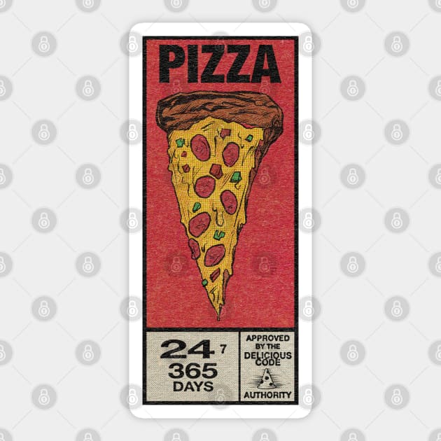 Pizza Corner Box Sticker by Secret Fortress Workshop